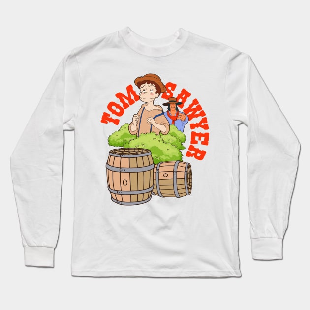 The adventures of Tom Sawyer Long Sleeve T-Shirt by ArtMofid